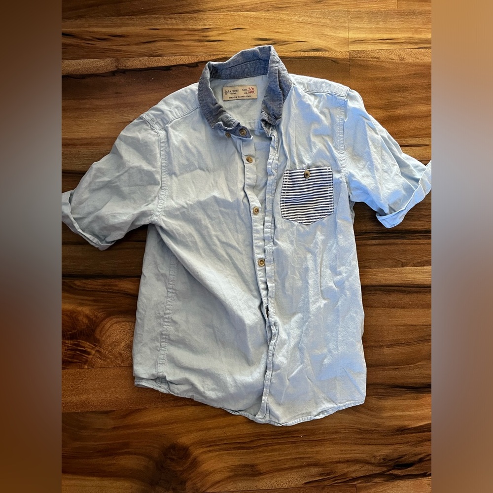 7/8 - ZARA BOYS - button down shirt